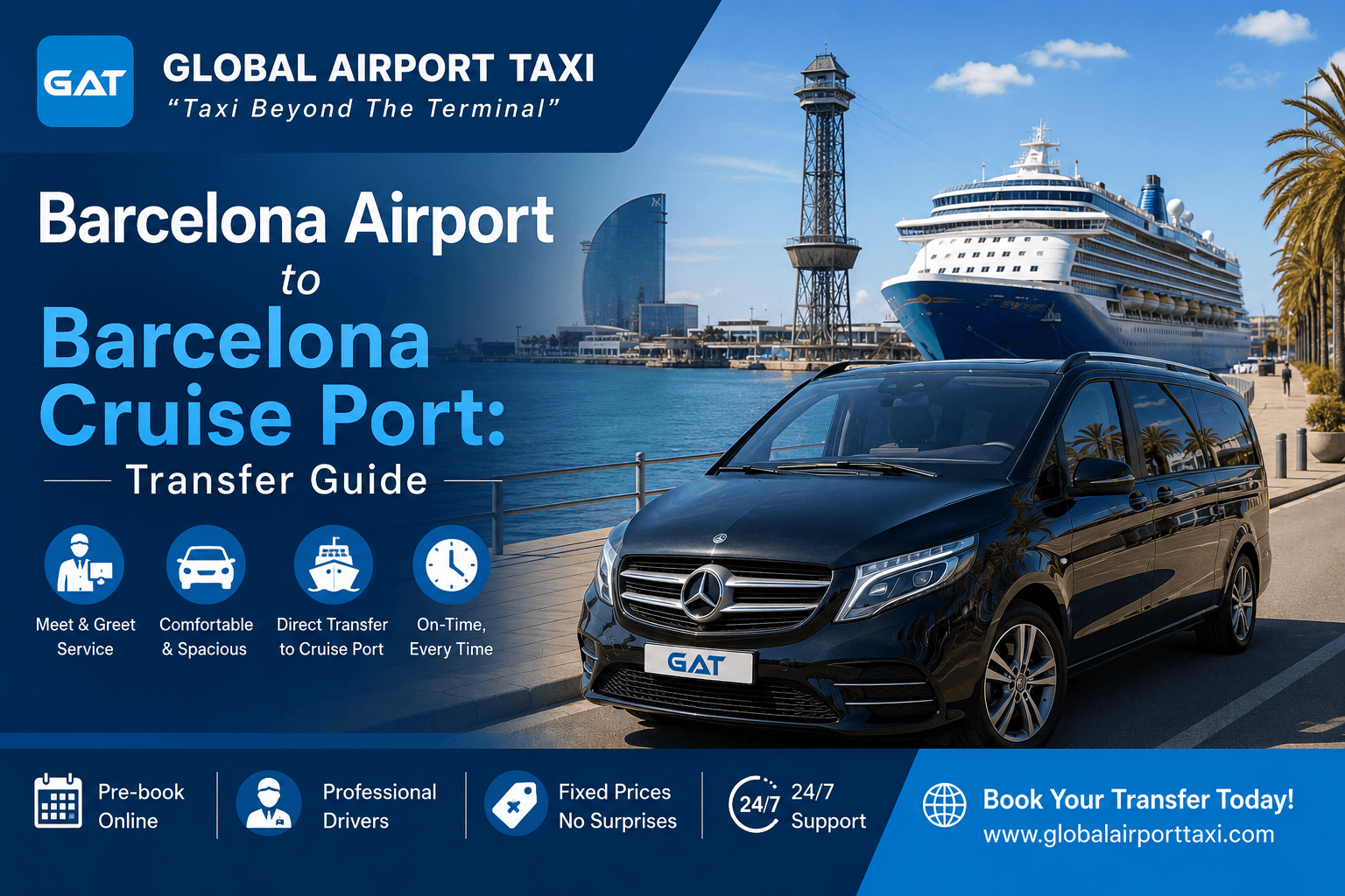 Barcelona Airport to Barcelona Cruise Port: Transfer Guide